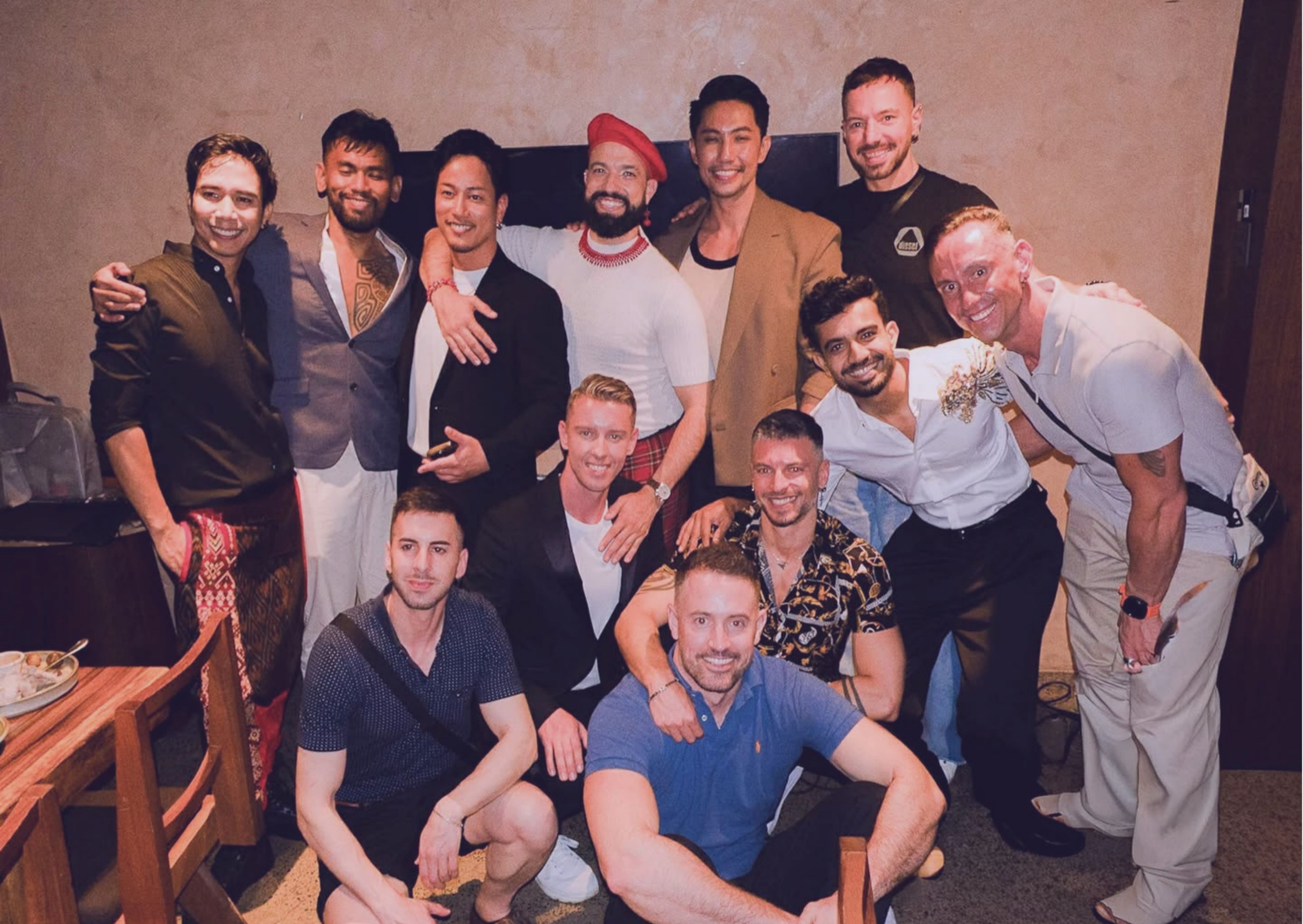 Mr. Gay World delegates on the international stage